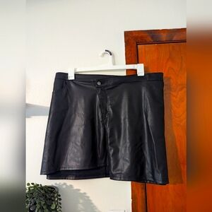 Vegan Leather Skirt